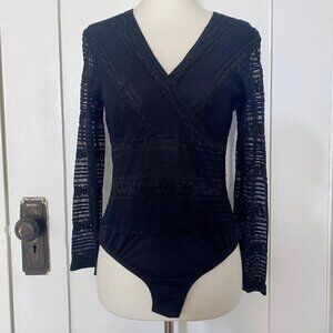 Vintage 1990s Banana Republic Sheer Bodysuit size Small